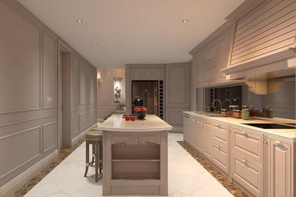  Thi công đá tủ bếp nhân tạo căn hộ cao cấp Keangnam